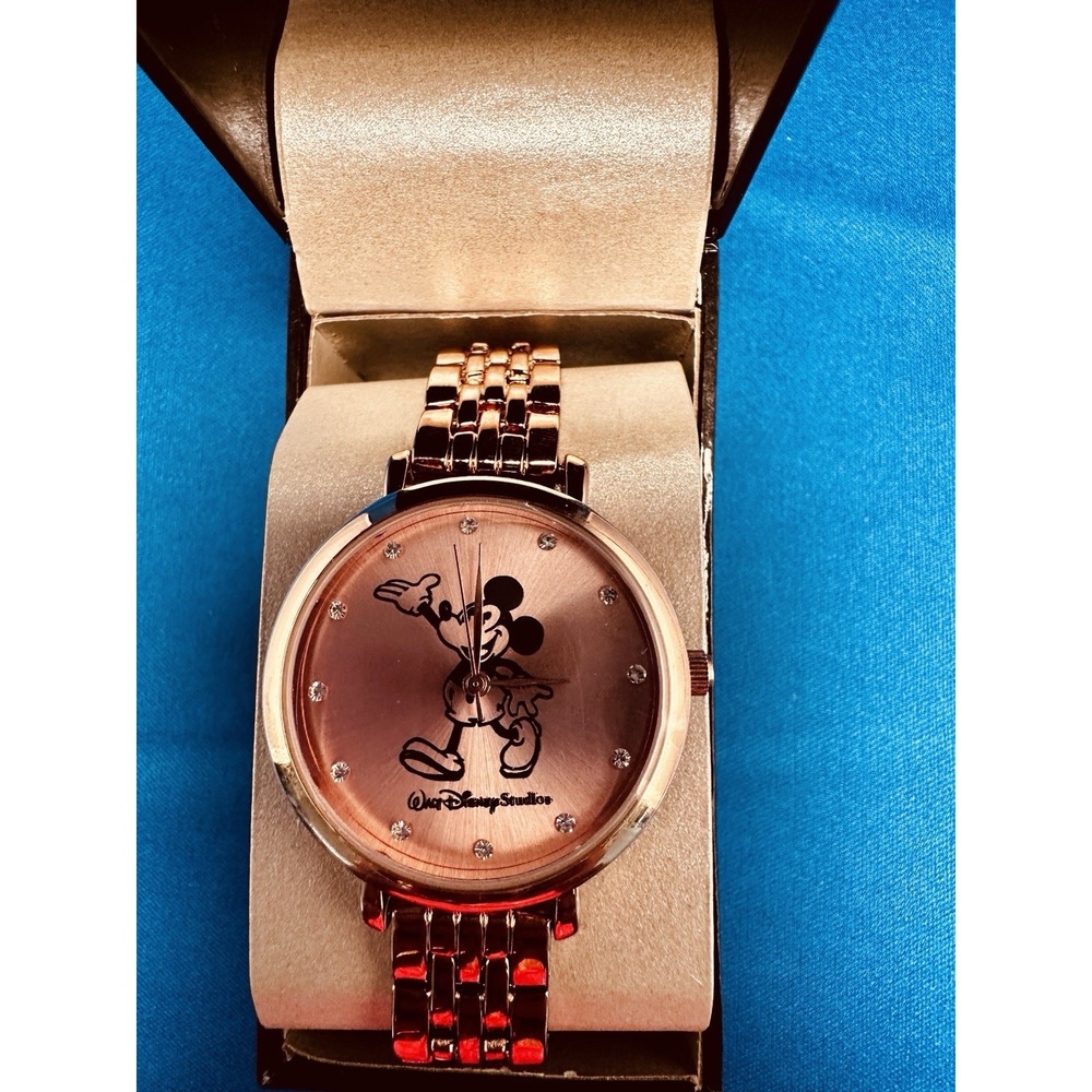 Disney Studios Collection Rose Gold Watch *NEW* In Box by Accutime RARE